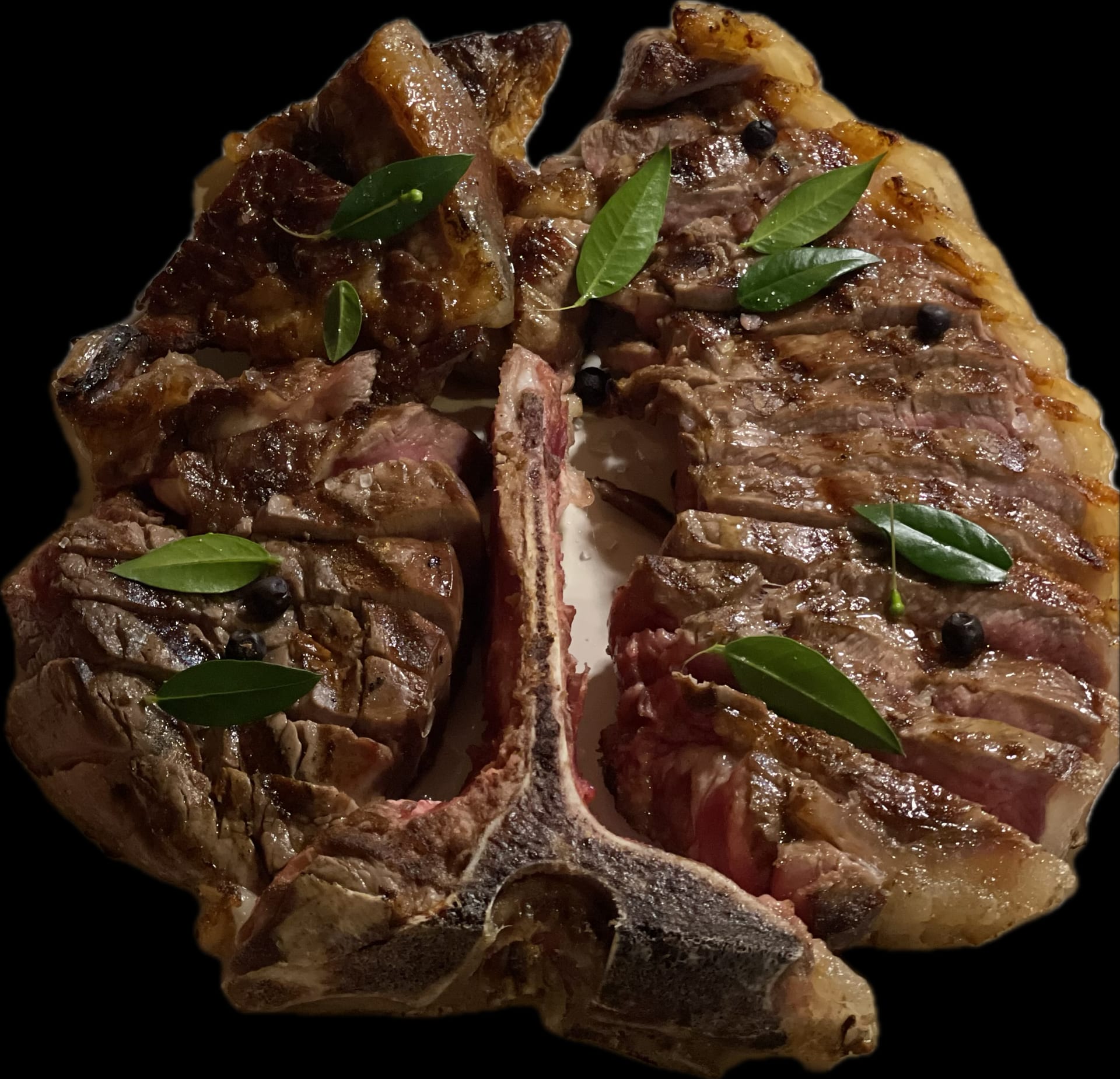 Bistecca alla Fiorentina vom Chianina, am Knochen gegrillt